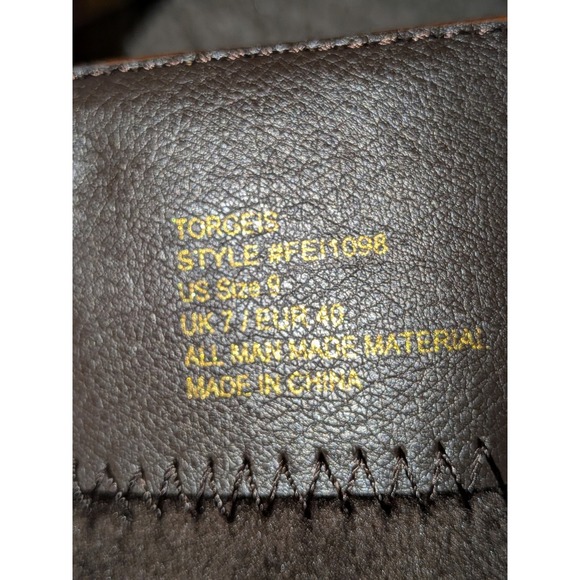 TORGEIS Destiny Camel Riding Knee High Boots Studded Buckle Block Heel NEW - Picture 7 of 12